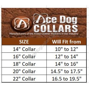  Ace Traditional Leather Dog Collar lined with super SOFT leather 5 Colors